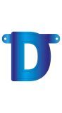 Letter D Banner Blauw