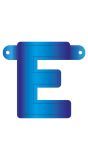 Letter E Banner Blauw