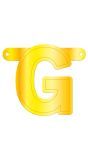 Letter G Banner Geel