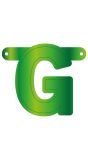 Letter G Banner Lime Groen