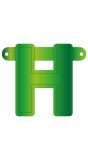 Letter H Banner Lime Groen