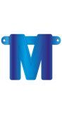 Letter M Banner Blauw