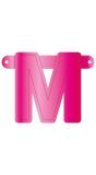Letter M Banner Magenta