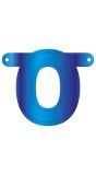 Letter O Banner Blauw