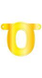 Letter O Banner Geel