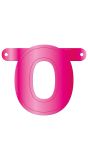 Letter O Banner Magenta