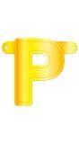 Letter P Banner Geel