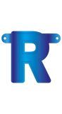 Letter R Banner Blauw