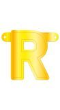 Letter R Banner Geel