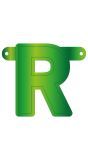 Letter R Banner Lime Groen
