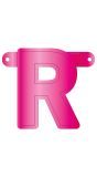 Letter R Banner Magenta