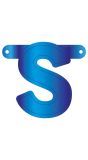Letter S Banner Blauw