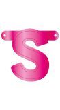 Letter S Banner Magenta