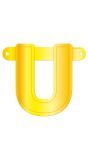 Letter U Banner Geel