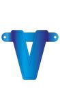 Letter V Banner Blauw