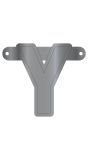 Letter Y Banner Metallic Zilver