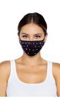 Liberty Gekleurde Strass Mondmasker