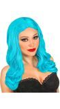 Licht Blauwe Roxy Pruik