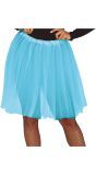 Lichtblauwe Lange Tutu Dames 60cm