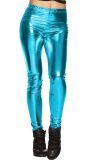 Lichtblauwe Metallic Festival Legging