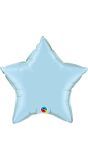 Lichtblauwe Ster Folieballon Baby