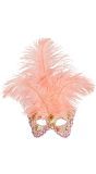 Lichtroze Barones Oogmasker