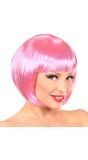 Lichtroze Boblijn Pruik