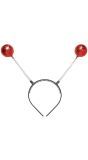 Lieveheersbeestje Hoofdband met Glitter Antennes
