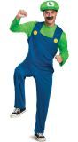 Luigi Mannen Kostuum Groen en Blauw