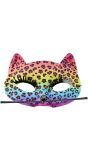 Luipaard Print Regenboog Oogmasker