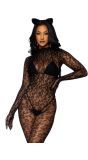 Luipaard Zwarte Bodysuit