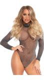 Lurex Zilver Glitter Bodysuit