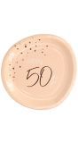 Lush Blush 50 Jaar Bordjes 8 Stuks