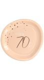 Lush Blush 70 Jaar Bordjes 8 Stuks