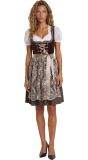 Luxe Bruine Dirndl Dames Oktoberfest