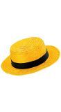 Luxe Chevalier Hoed Geel