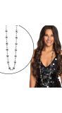 Luxe Discoballen Ketting Zilver