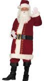 Luxe Kerstman Kostuum Bordeaux Rood