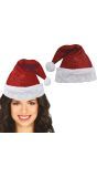 Luxe Kerstmuts Rood Glittereffect