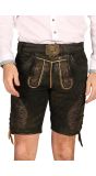 Luxe Leren Donkergroene Lederhose Heren Oktoberfest