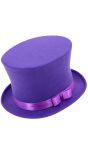 Luxe Paarse Hoge Hoed