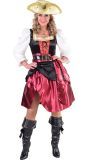 Luxe Piraten Jurk Bordeaux