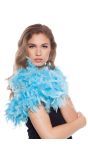 Luxe Veren Boa 180cm Lichtblauw