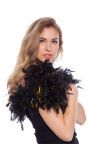 Luxe Veren Boa 180cm Zwart Goud