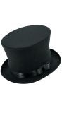 Luxe Zwarte Hoge Hoed Mannen Vrouwen