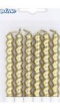 Luxueuze Gouden Swirl Kaarsjes 6 Stuks