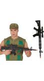 Machinegeweer met Vizier Leger Zwart 67cm