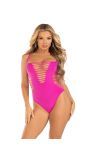 Magenta Racerback Thong Bodysuit