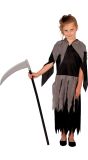 Magere Hein Kostuum Zwart Grijs Meisjes Halloween