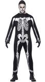 Mannen Skeletten Kostuum Zwart